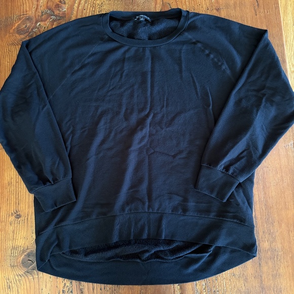 Beyond Yoga Cozy Fleece Saturday Oversized Sweatshirt Size Small Black USA Made - Picture 3 of 9